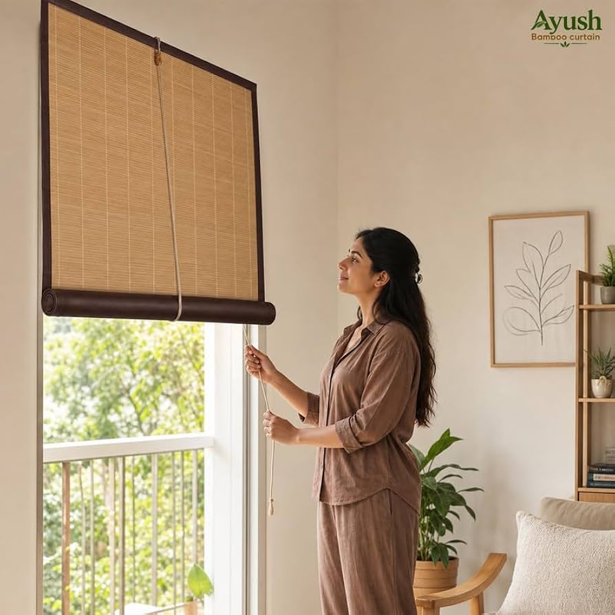 Bamboo chick blinds for windows
